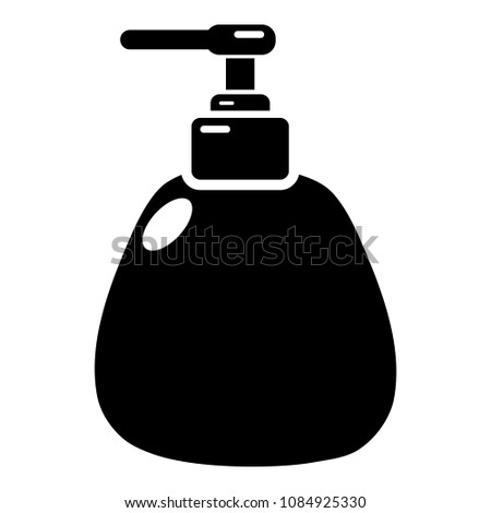 Dispenser pump cosmetic icon . Simple illustration of dispenser pump cosmetic icon for web design isolated on white background