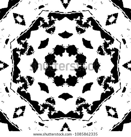 Abstract kaleidoscopic seamless pattern.