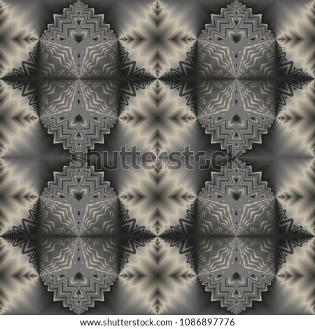 Metal seamless pattern with simple geometric ornate for brand, product, gift or card background