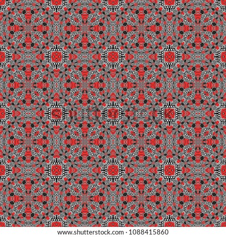 Abstract background, decorative series with pen line, hand drawing and painted, with variety geometry, for pattern of fabric, textile, paper, wallpaper, etc, indian style.