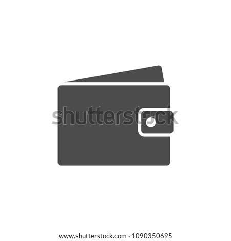 Flat vector wallet icon