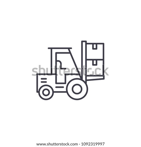 Warehouse services linear icon concept. Warehouse services line vector sign, symbol, illustration.