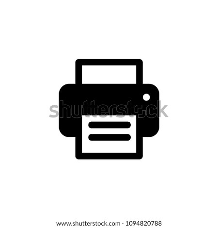 Printer icon - Print symbol - Print paper or document sign