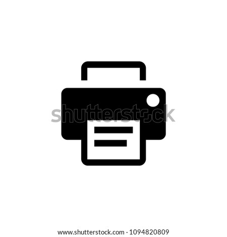 Printer icon - Print symbol - Print paper or document sign
