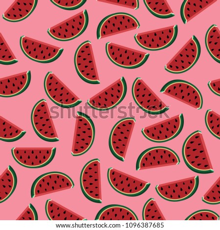 Watermelon colorful seamless pattern