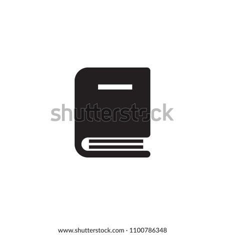 Isolated textbook icon symbol on clean background.  book element in trendy style.