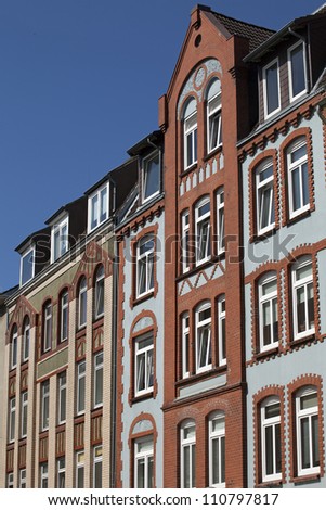 Old apartment building in Kiel, Germany