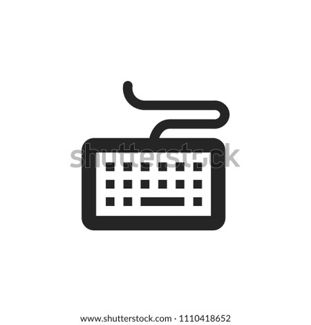 Keyboard icon vector, include symbol