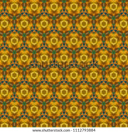 Seamless pattern background. Symmetric vintage fabric texture. Decor for design trendy fashion clothes, textile and print. High resolution desktop wallpaper. Template for hand made products decoration