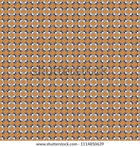 Red, gray and beige seamless background pattern with rhombuses.