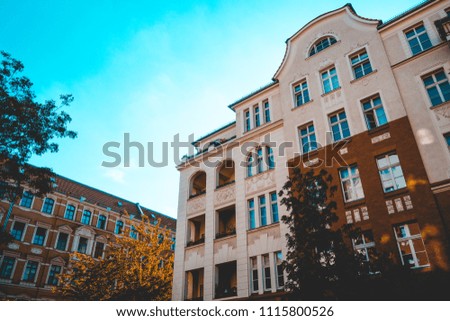 some residential houses at berlin, germany