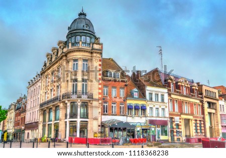 Buildings in Tourcoing, a town near Lille in the Nord Department of France