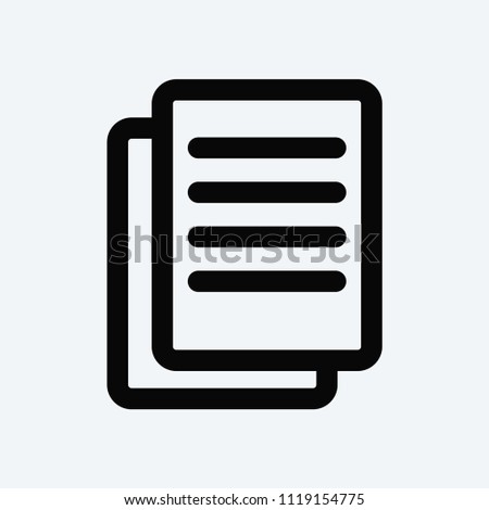 Text documents vector icon