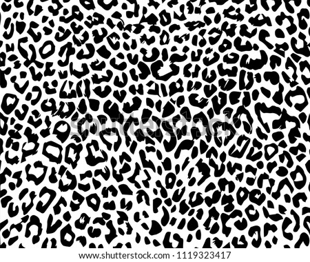 Fur cheetah. Template. Texture of natural fur.Abstract vector illustration. Object isolated on white