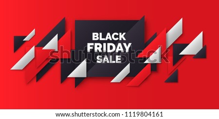 Black friday. Big sales. Trendy, modern poster to advertise your goods. Vector illustration.