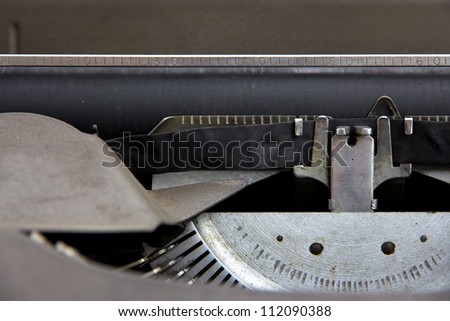 close up image of vintage typewriter
