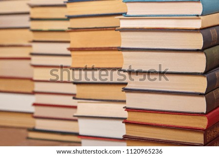 A pile of colorful books
