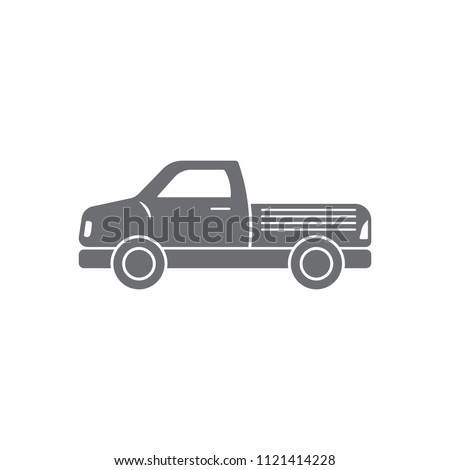 Pickup icon. Simple element illustration. Pickup symbol design from Transport collection set. Can be used for web and mobile on white background