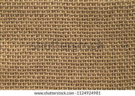 Burlap Fabric texture for background. closeup. Sackcloth pattern.