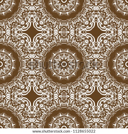 Trancsendental modern pattern with geometric art deco ornament. vector illustration. oriental design.