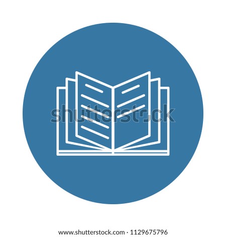 open book icon. Element of books and magazines icons for mobile concept and web apps. Badge style open book icon can be used for web and mobile apps on white background