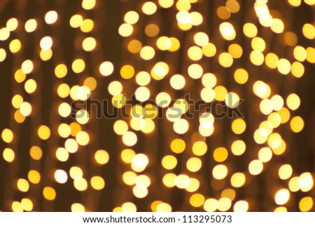 golden blurred lights, abstract background