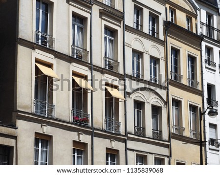 Harmonious architecture in French capital Paris
