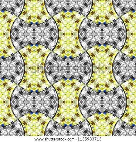 Colorful symmetrical pattern for textile, tiles and design