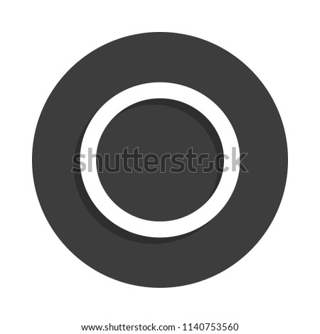 a circle icon in Badge style with shadow 