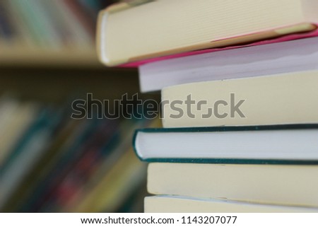 Bunch of books in the library