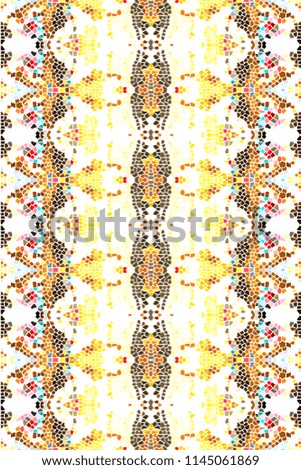 Mosaic seamless colorful vertical pattern for textile, ceramic tiles and backgrounds