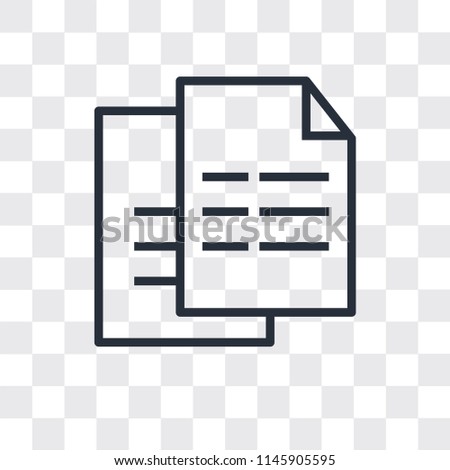 Page with one curled corner vector icon isolated on transparent background, Page with one curled corner logo concept