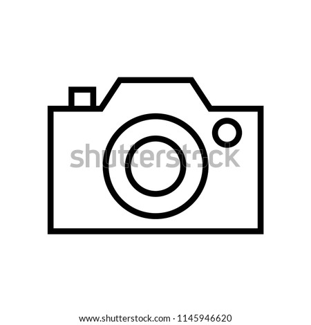 Photo camera icon vector icon. Simple element illustration. Photo camera symbol design. Can be used for web and mobile.