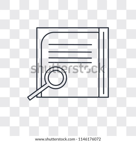 Notepad vector icon isolated on transparent background, Notepad logo concept