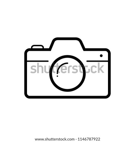 Vector icon for camera