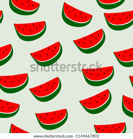 Pattern Watermelon on the  background