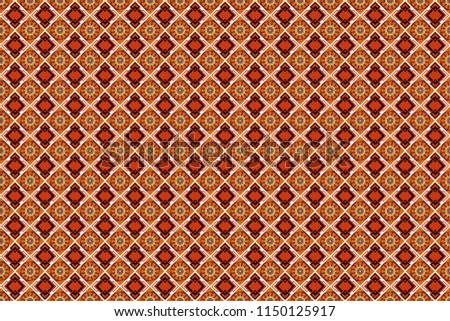 Endless pattern can be used for ceramic tile, linoleum, textile, backgrounds. Raster seamless abstract pattern with diagonal stripes on texture background in retro orange, black and brown colors.