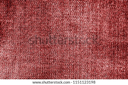 Cotton fabric texture in red color. Abstract background and texture.