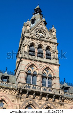 A view of the magnificent Chester Town Hall, in the city of Chester in Cheshire, UK. 