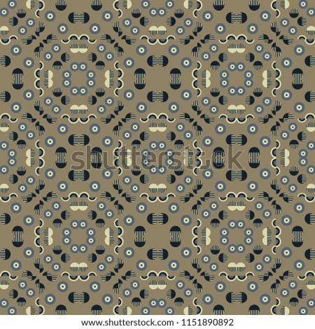 Geometric symmetry seamless pattern