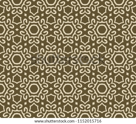 Seamless lace floral background. For Interior decoration, wallpaper, fashion design. Vector illustration.
