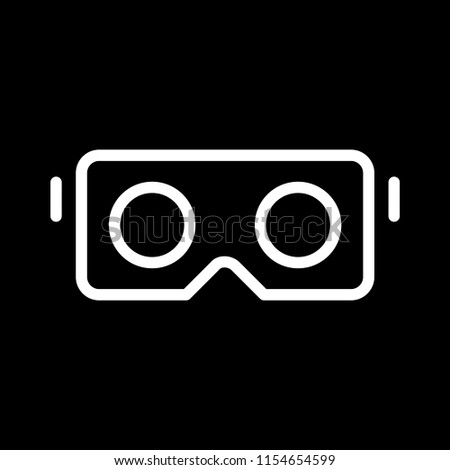 VR glasses for smartphone vector illustration. Virtual reality box for smartphone.