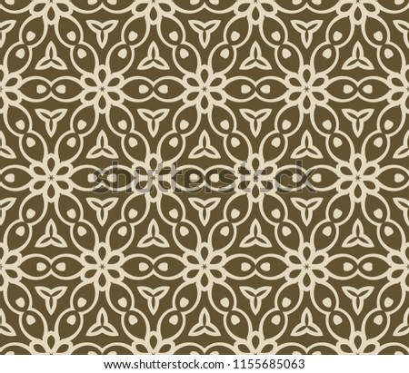 Seamless lace floral background. For Interior decoration, wallpaper, fashion design. Vector illustration.