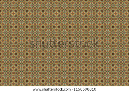 Abstract raster square seamless pattern in blue, yellow and brown colors.
