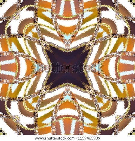 Melting colorful symmetrical square pattern for textile, ceramic tiles and design