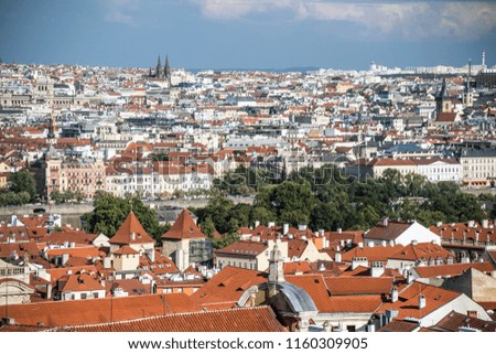 panorama of Prague, Czech Republic