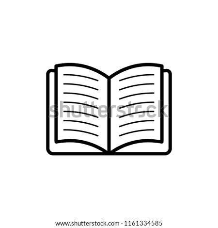 book icon on white background
