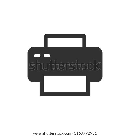 Printer. monochrome icon