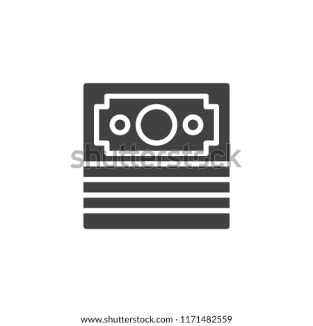 Money Income vector icon. filled flat sign for mobile concept and web design. Dollar Currency simple solid icon. Symbol, logo illustration. Pixel perfect vector graphics