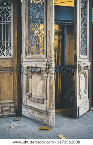 Beatiful old doors of Jaffa, Tel Aviv, Israel. Travel photography